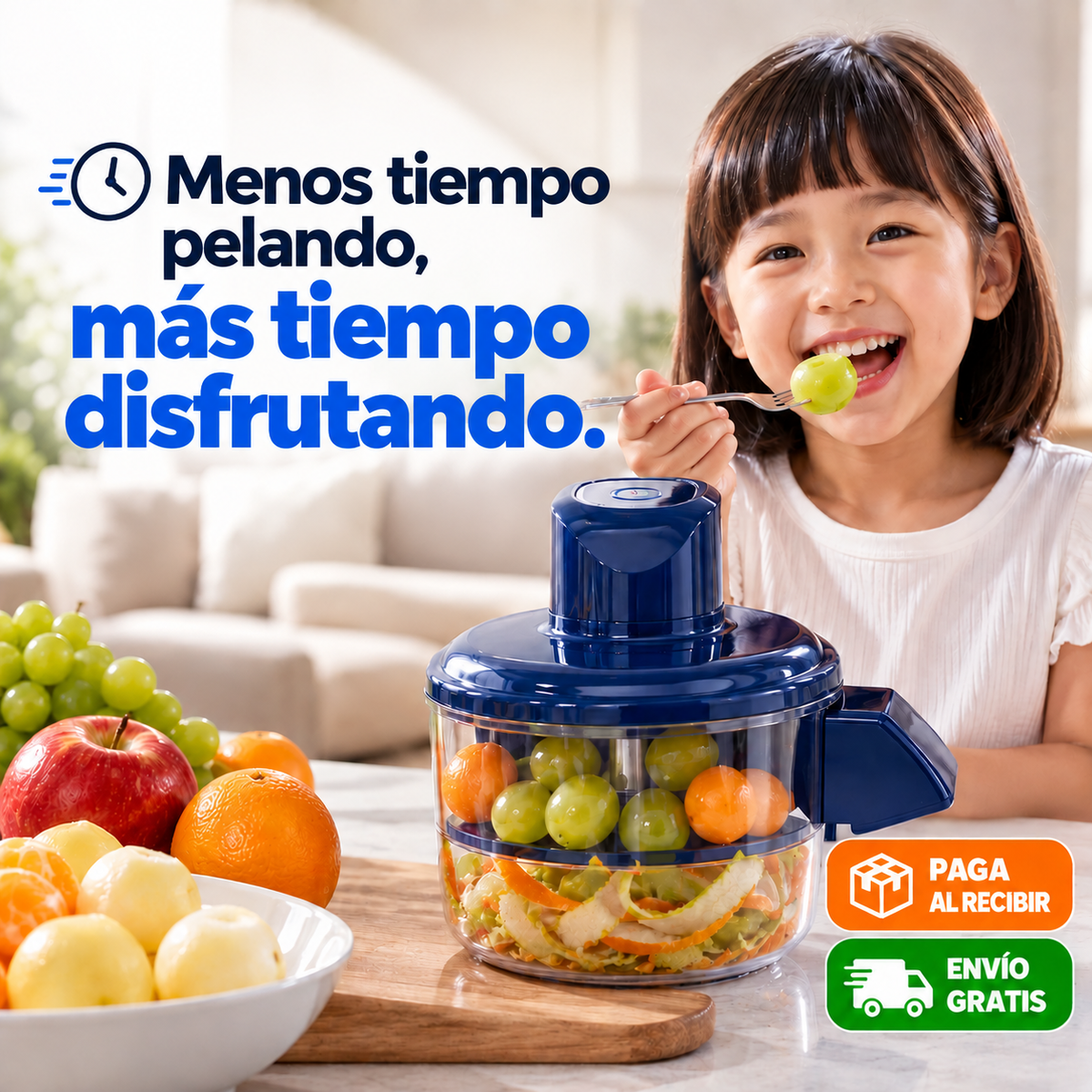 🍎PeelPro™ — Pelador Automático de Frutas y Verduras