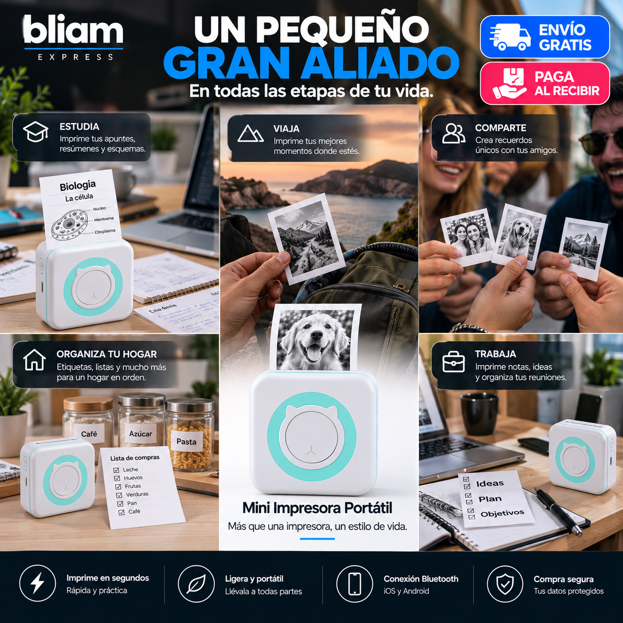 📸 PrintGo™ Mini — Impresora Térmica Portátil🔥