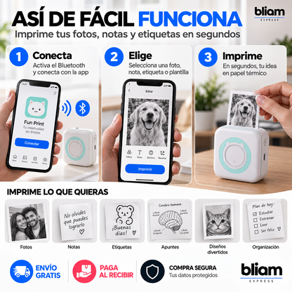 📸 PrintGo™ Mini — Impresora Térmica Portátil🔥