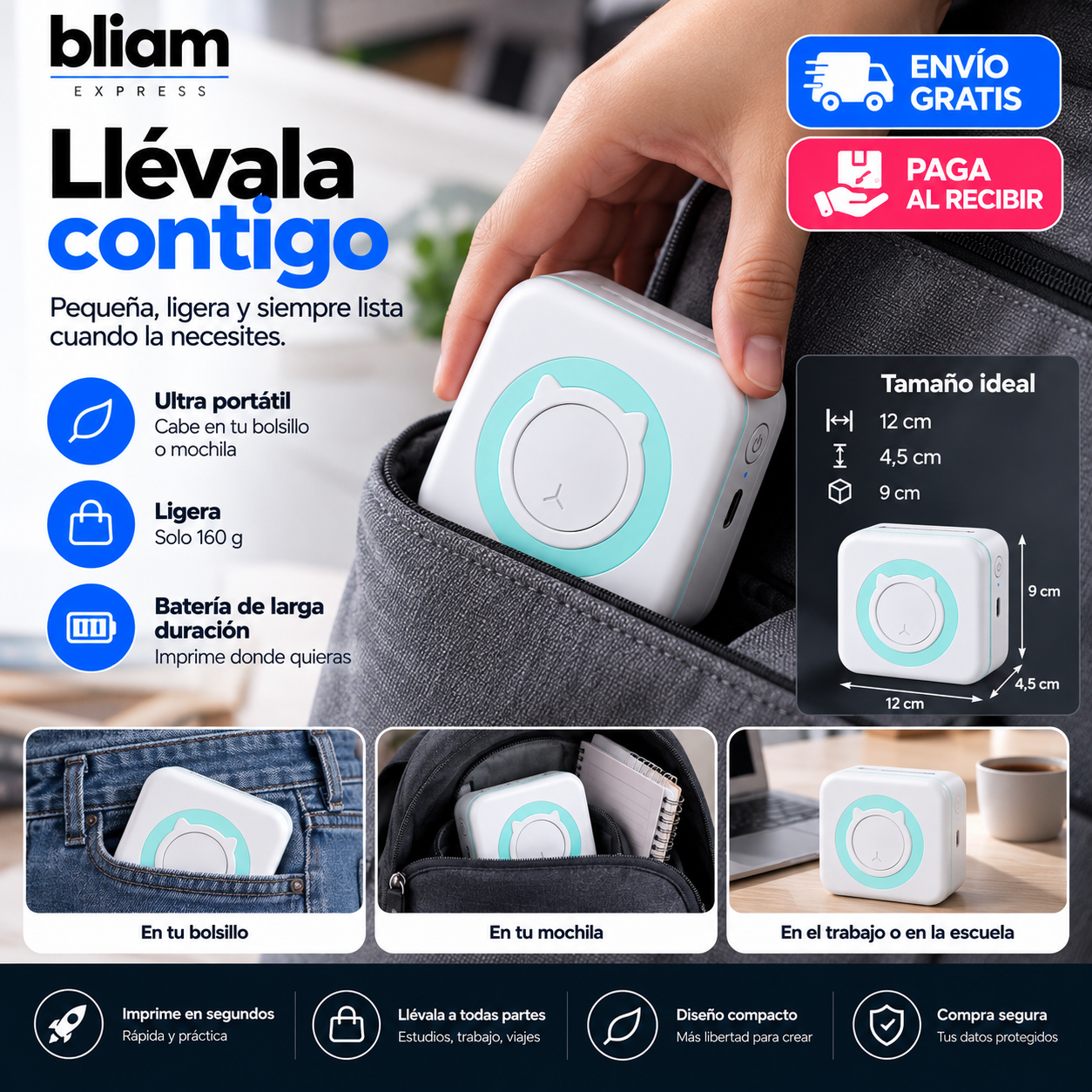 📸 PrintGo™ Mini — Impresora Térmica Portátil🔥
