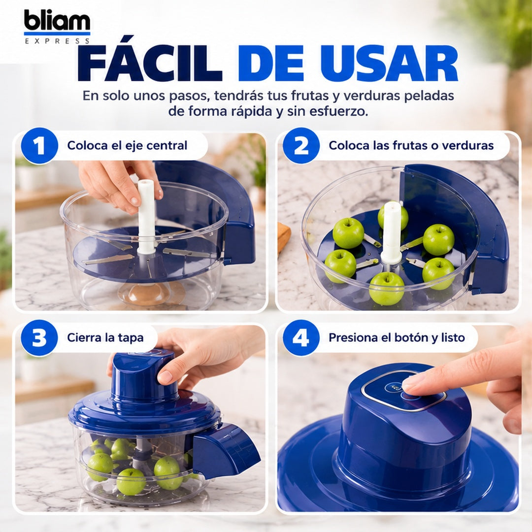 🍎PeelPro™ — Pelador Automático de Frutas y Verduras